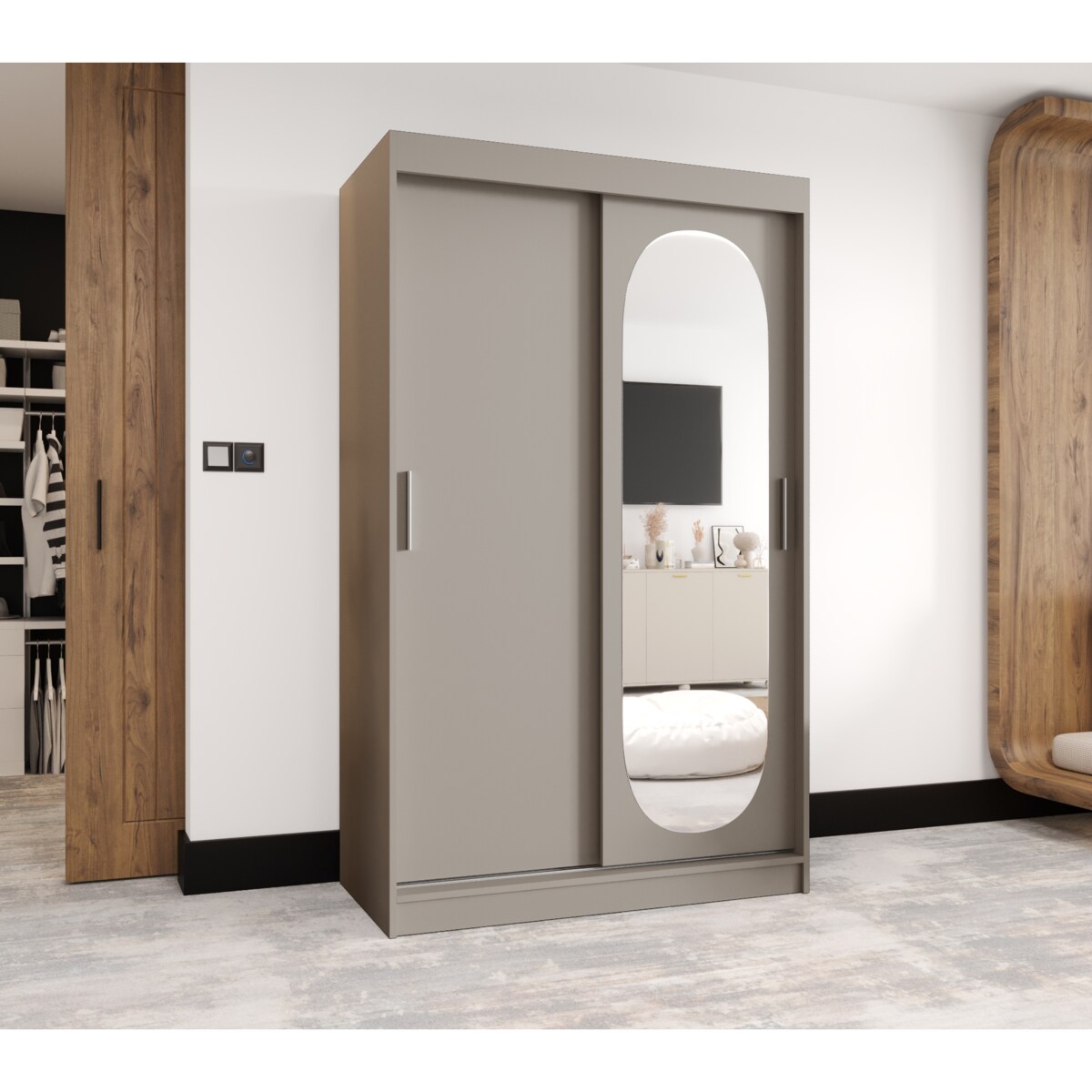 Szafa przesuwna ROYAL 120 kaszmir