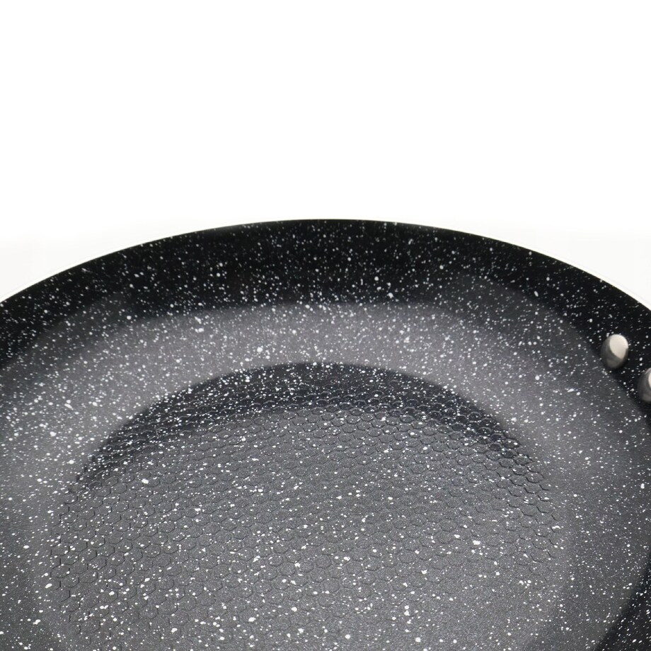 Lekka Patelnia Granitowa 18 Cm Plaster Miodu Indukcja Gaz 0.6L 4.0 Cm