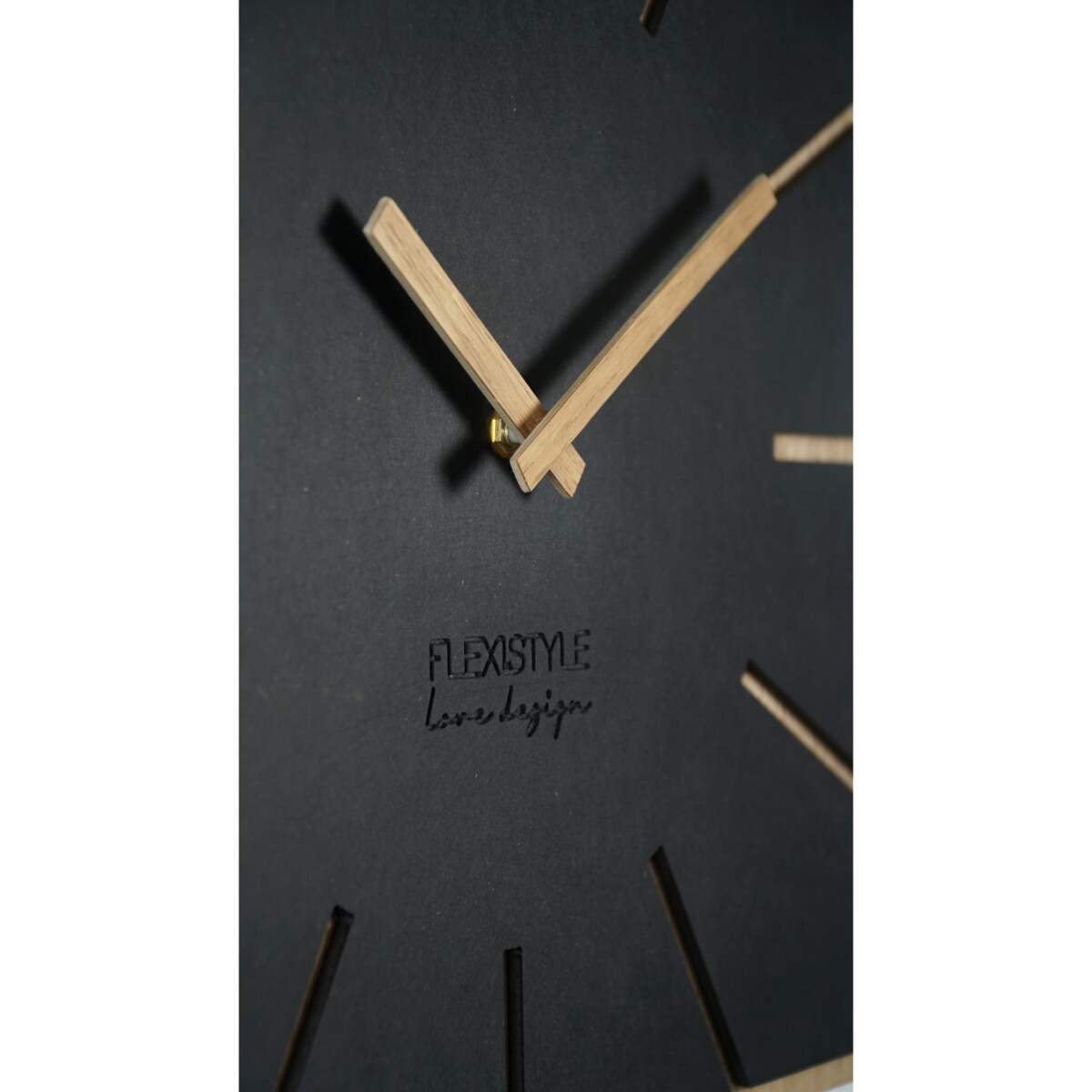 Drewniany zegar ścienny EKO EXACT 40cm