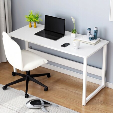 Biurko komputerowe białe stolik loft pod laptop komputer skandynawski 80 cm