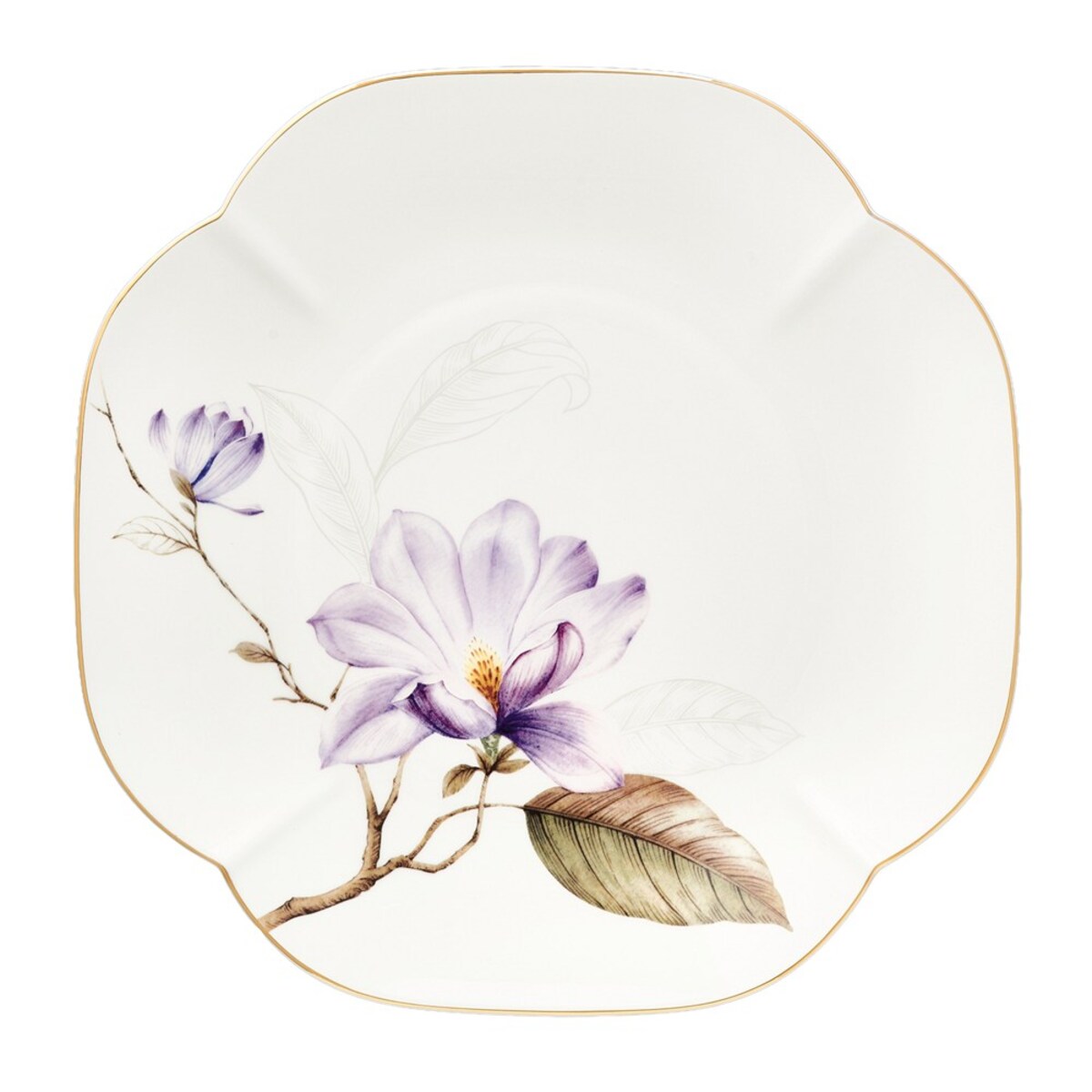 VILLA ITALIA Talerz do ciasta porcelanowy 25 x 25 cm SECRET of SPRING