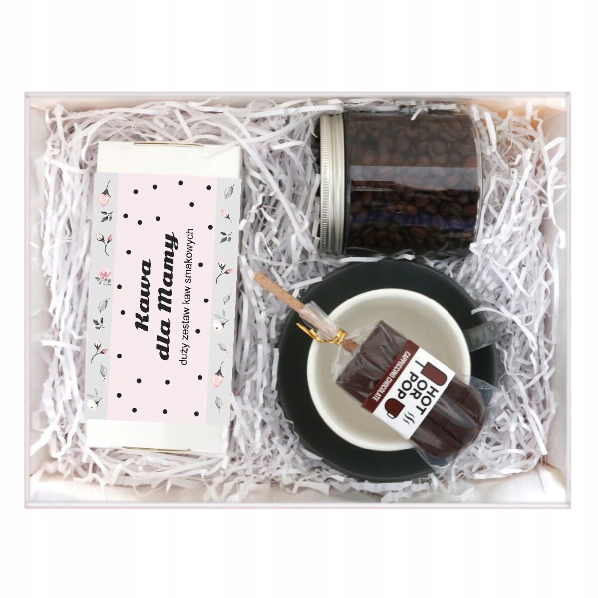 Najlepszy Upominek na Każdą Okazję Elegancki Box z kawą dla mamy + lizak