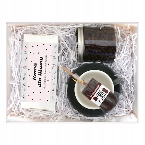 Najlepszy Upominek na Każdą Okazję Elegancki Box z kawą dla mamy + lizak