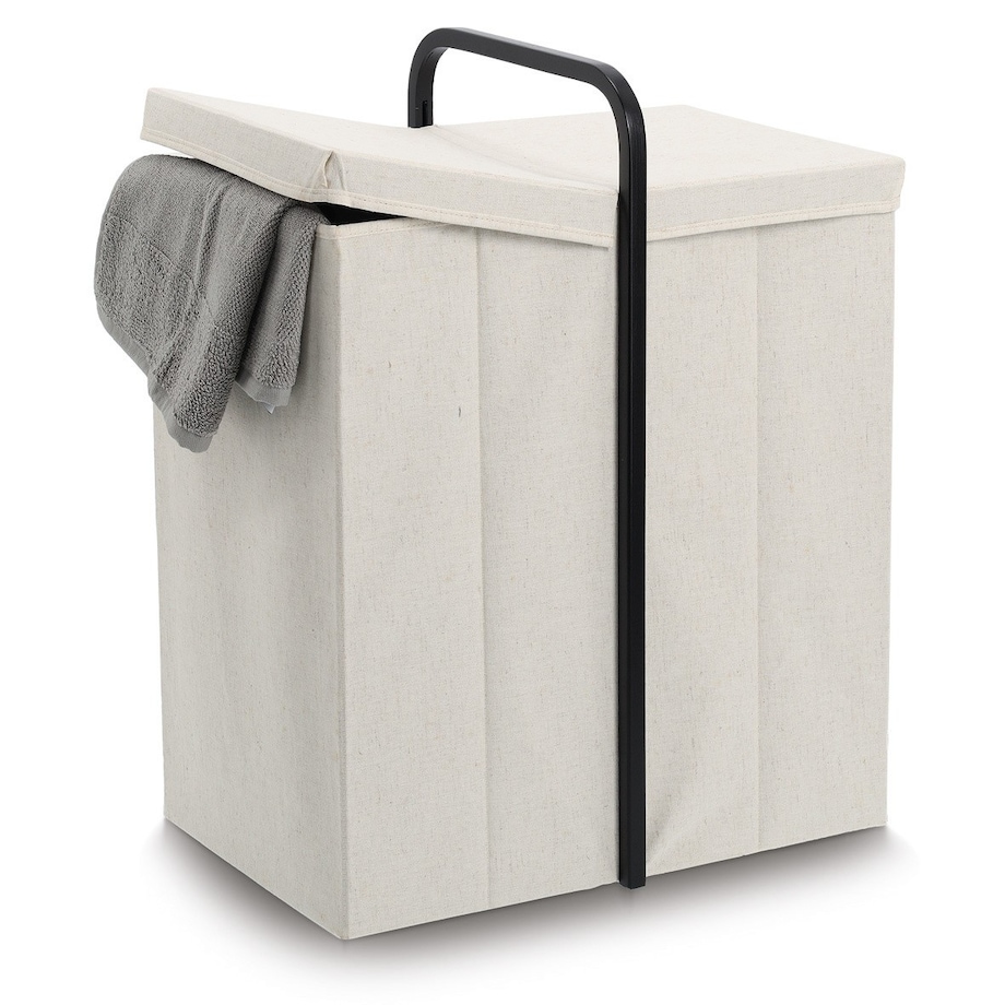 Kosz na pranie składany 65x51,5x35,5 cm GOLCHI beżowy
