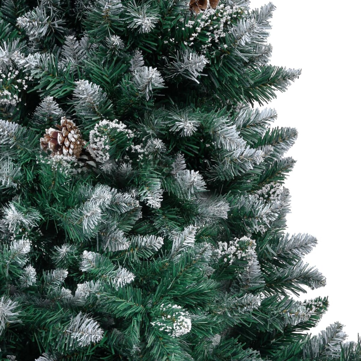vidaXL Sztuczna choinka z szyszkami i białym śniegiem, 150 cm