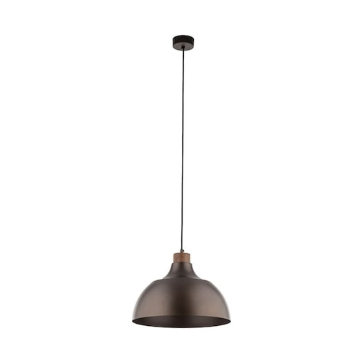 Lampa wisząca TK Lighting CAP BROWN 6926 brązowa E27 34 cm, regulowana wysokość do 170 cm