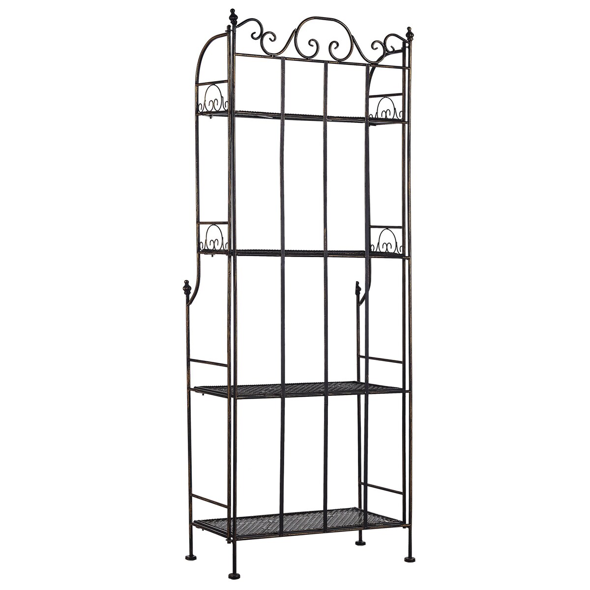 Regał ISERNIA Metal 155 cm 61 cm Czarny