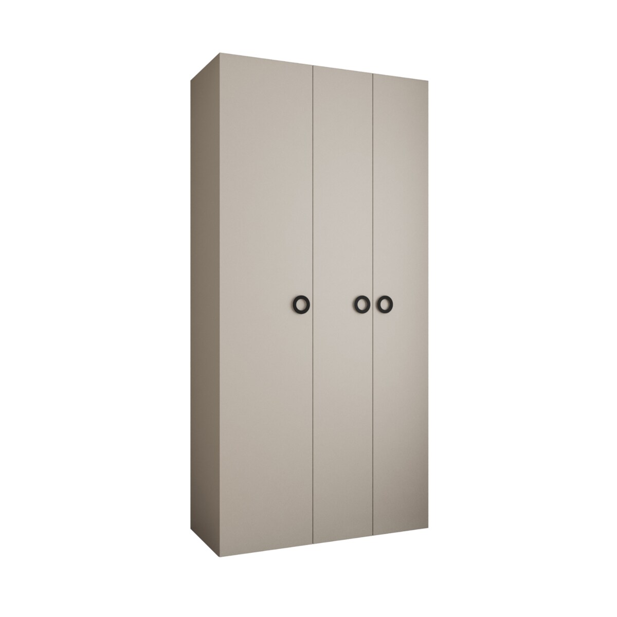 Szafa trzydrzwiowa Como 1 120 gł.40 kaszmir+czarny