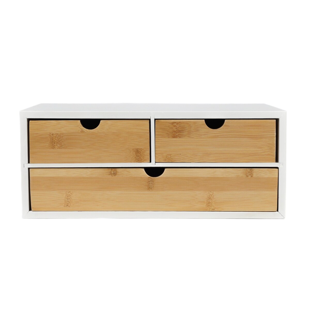 Organizer na biurko, z bambusowymi szufladami