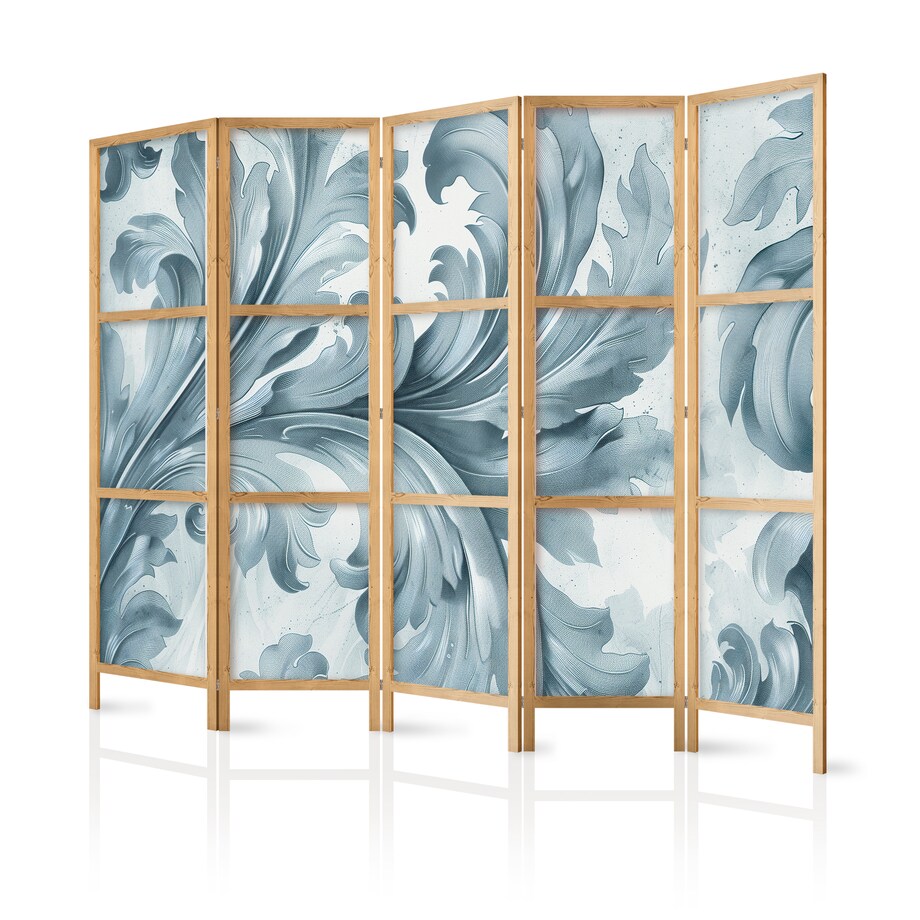 Parawan Japoński 5-panelowy Kamienne Barokowe Ornamenty 225x172cm