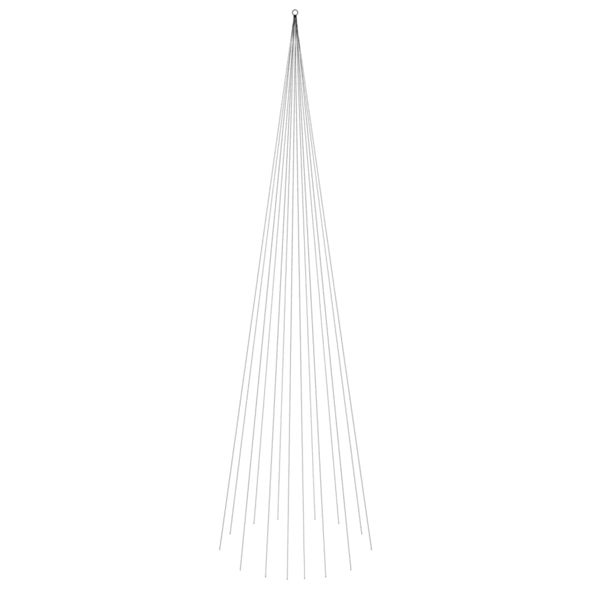 vidaXL Choinka do montażu na maszcie 1134 ciepłych białych LED, 800 cm