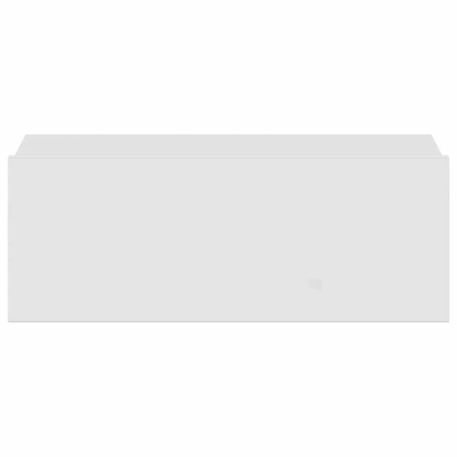 vidaXL Wiszące szafki nocne, 2 szt., białe, wysoki połysk, 40x30x15 cm