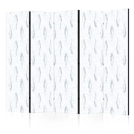 Parawan jednostronny Zwierzęta 225x172 cm 5-częściowy czarny