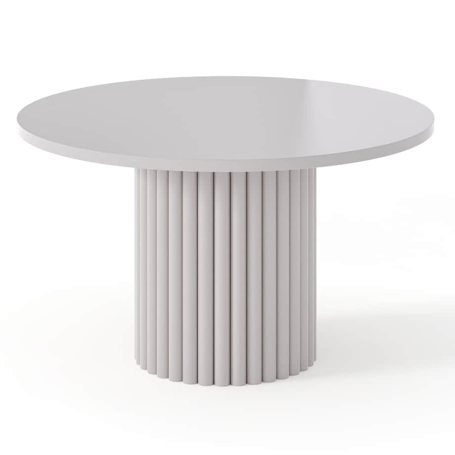 Stolik kawowy, okrągły, kaszmirowy, lamele 42x67 cm