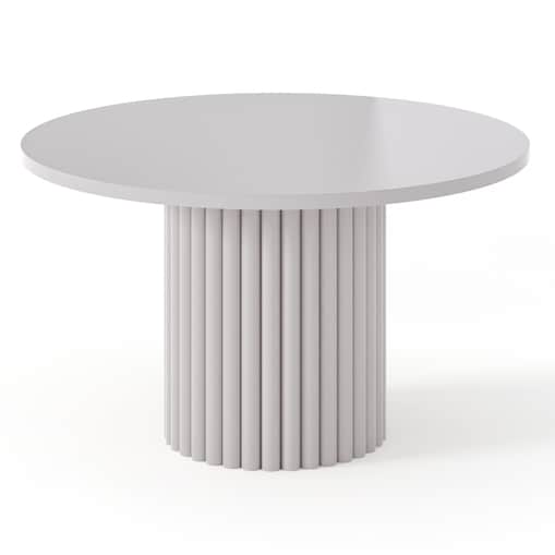 Stolik kawowy, okrągły, kaszmirowy, lamele 42x67 cm