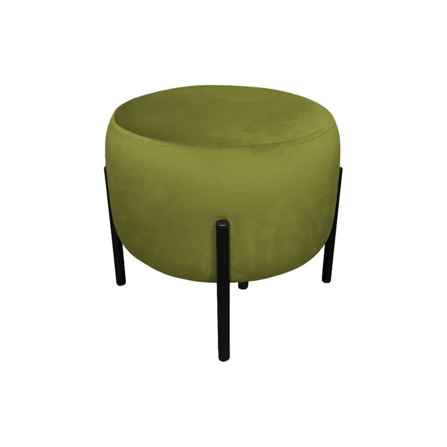 Pufa WILFRED BL VELVET oliwkowa