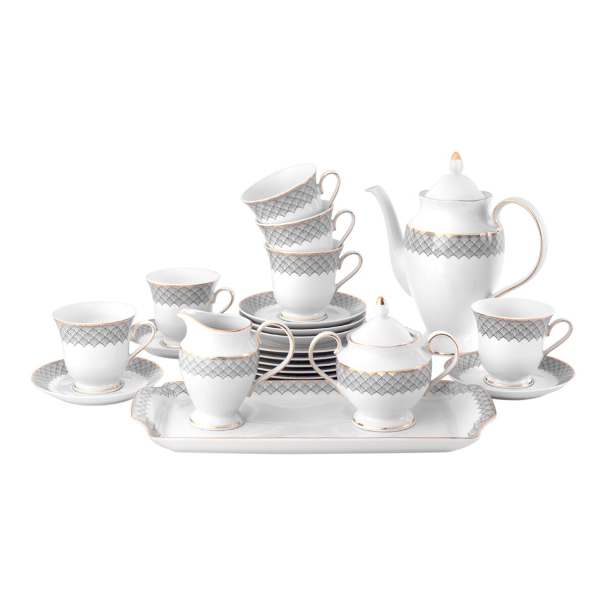 Garnitur do kawy dla 12 osób 40 el. Astra Penelopa G656