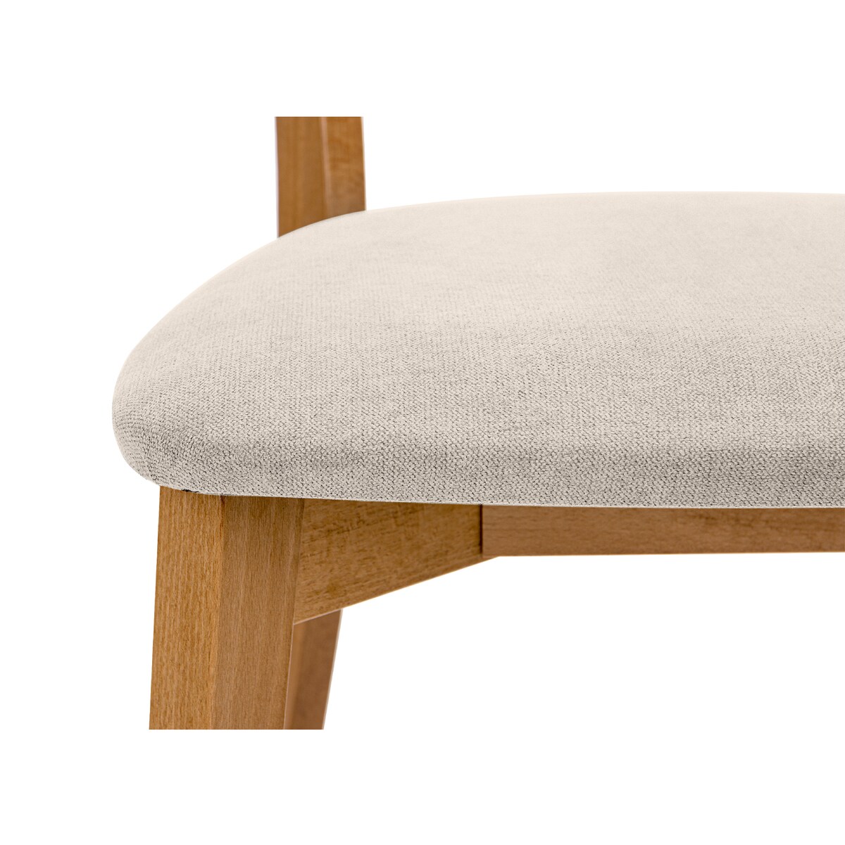 KONSIMO VINIS nowoczesne krzesła drewniane 2 sztuki w kolorze ecru