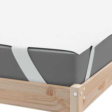 vidaXL Ochraniacz na materac, biały, 200x220 cm, wodoodporny