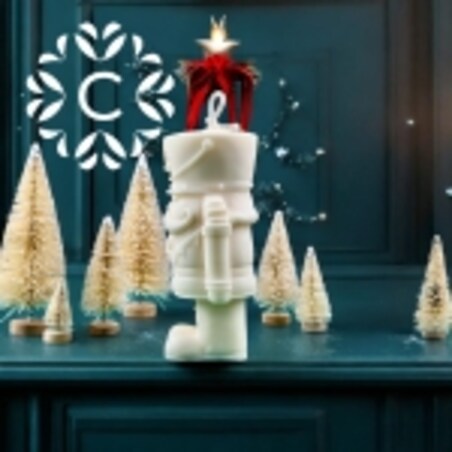 Świeca dekoracvyjna Świąteczny Dziadek do Orzechów