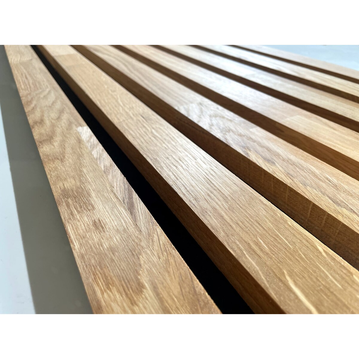 Panele lamelowe dębowe na płycie MDF 100% dąb 12cm