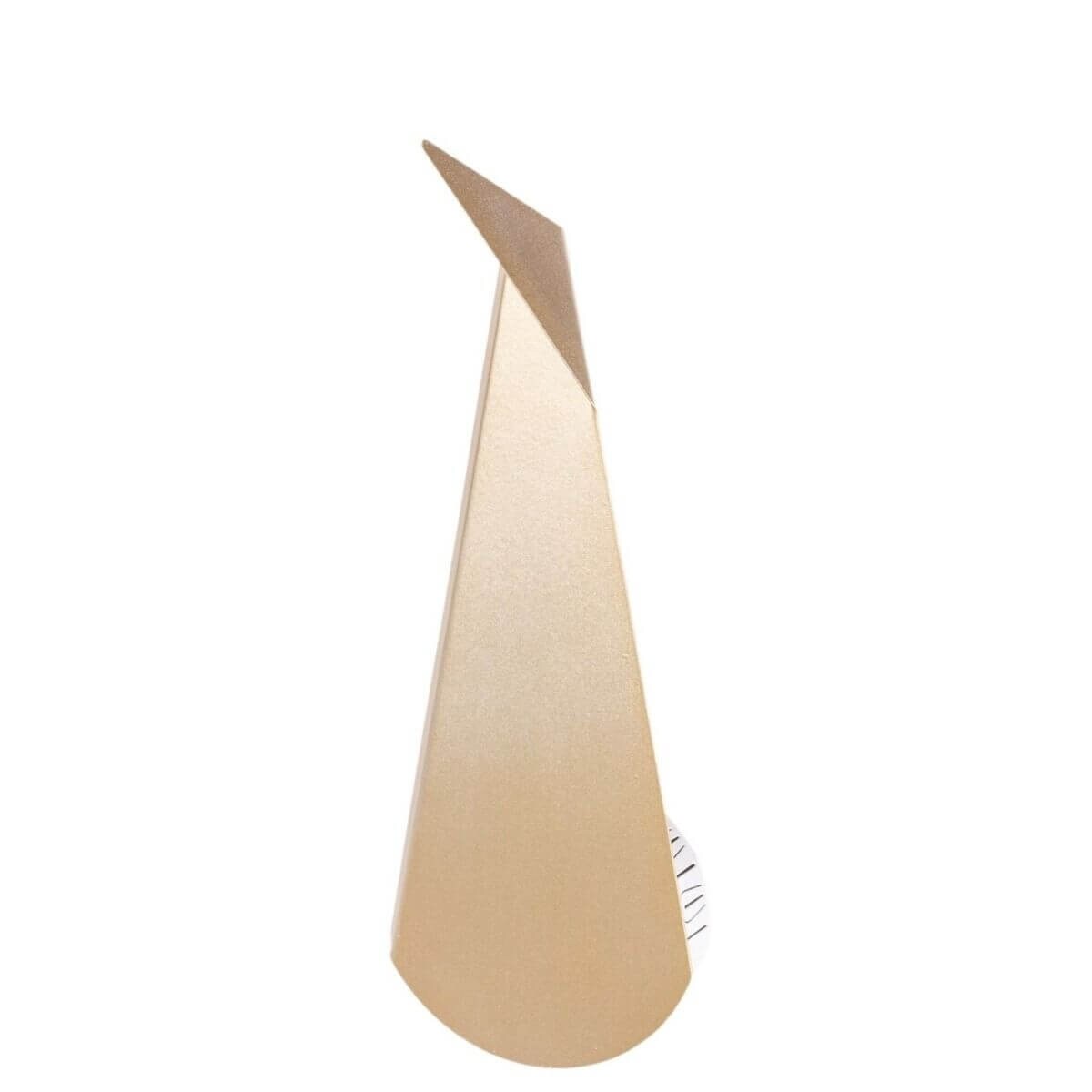 LAMPA ścienna ORIGAMI PAWN-G Abigali metalowa OPRAWA kinkiet LED 3W 3000K paw złoty