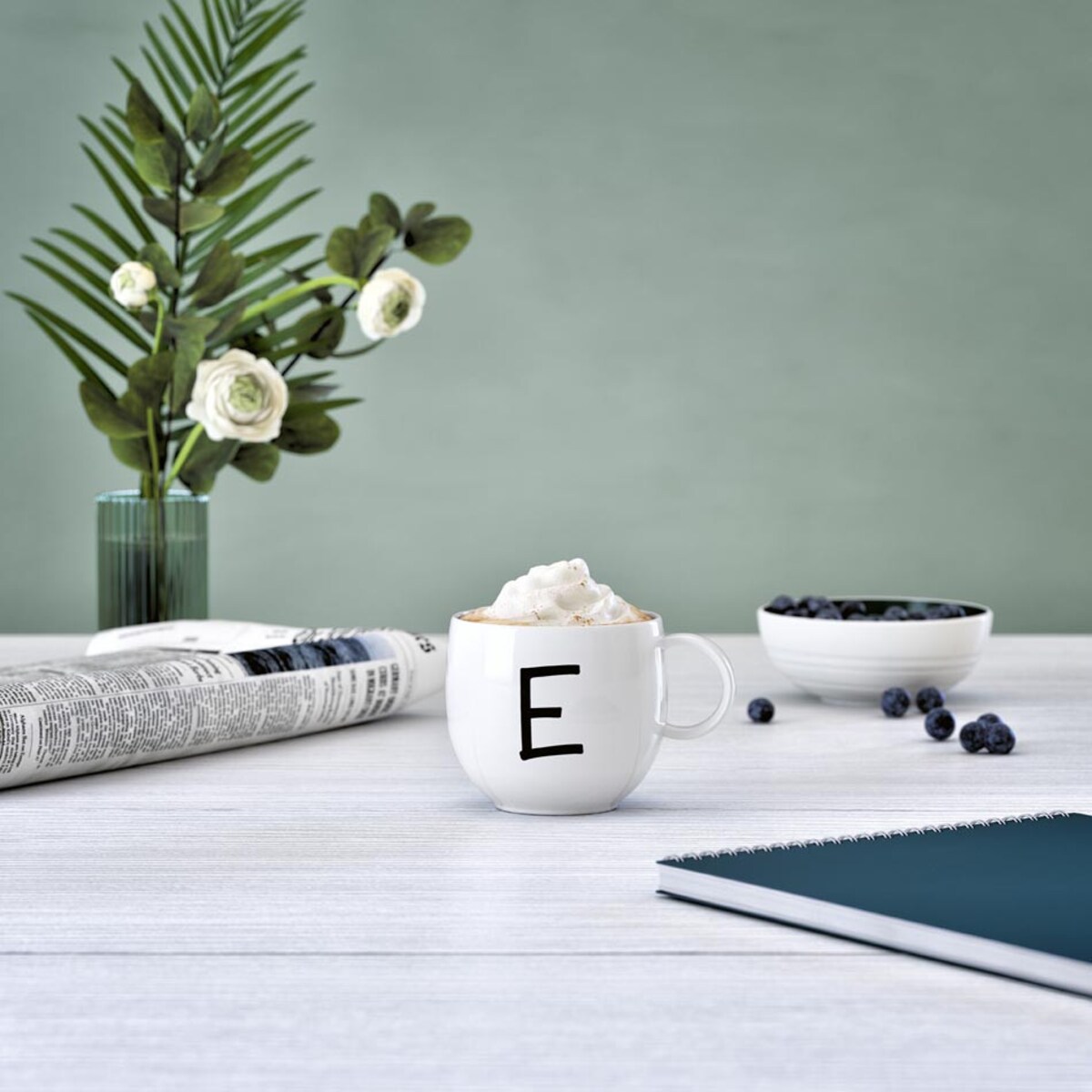 Kubek z literą E Letters, 330 ml, Villeroy & Boch