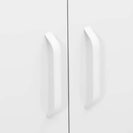 vidaXL Szafka, biała, 80x35x101,5 cm, stalowa