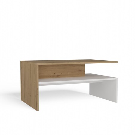 Ława Boston artisan biel stolik kawowy półki