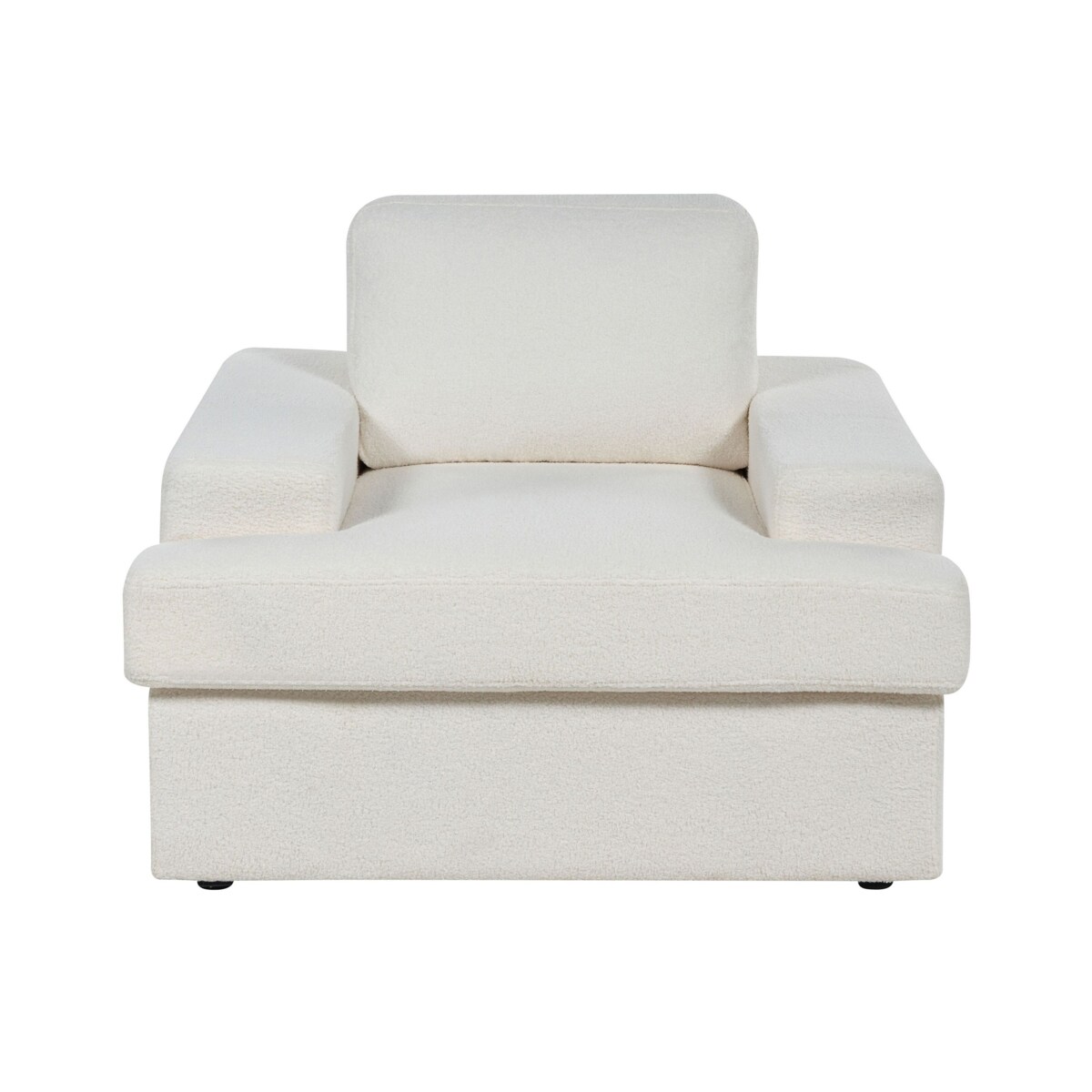 Zestaw 2 foteli boucle biały ALLA