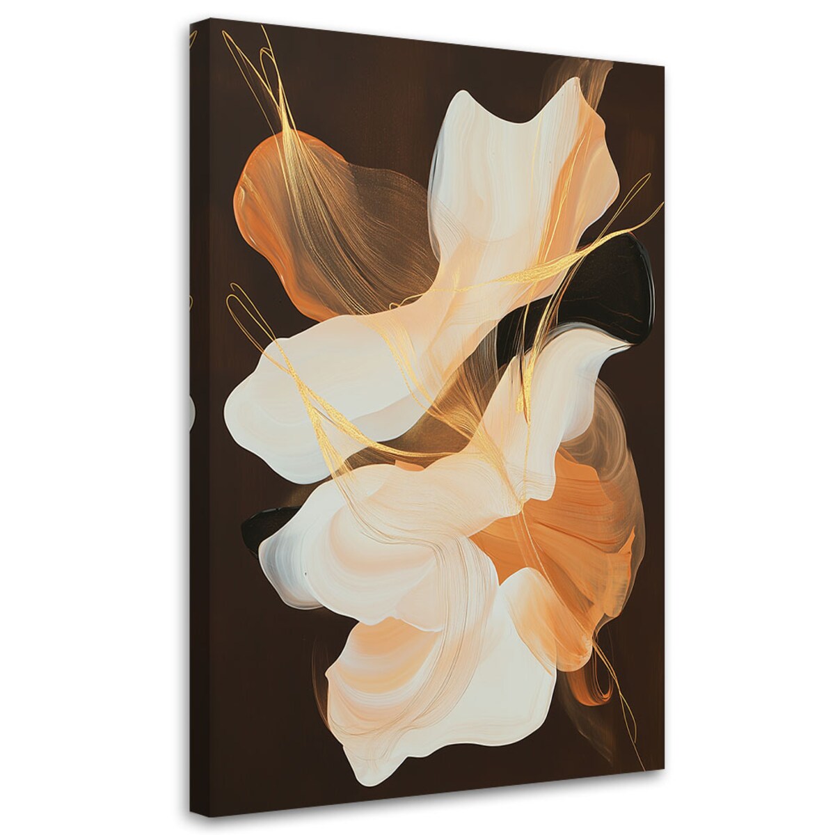 Feeby Obraz do salonu, Abstrakcja Kształty Plamy Pomarańczowy 60x90