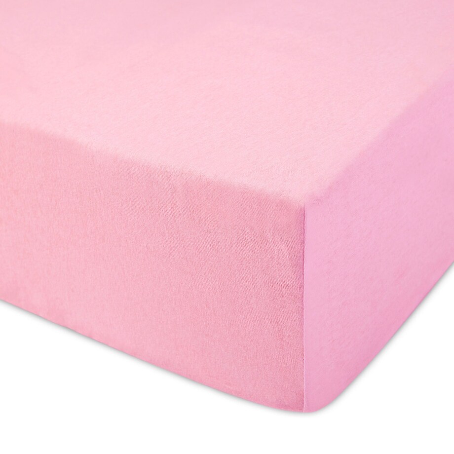 Prześcieradło jersey z gumką 90x200 kolor Jasny róż