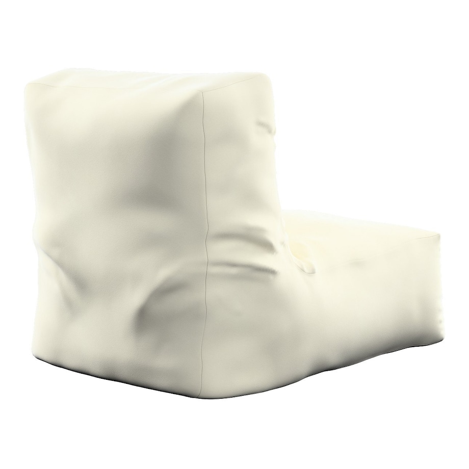 Pufo- fotel Poppy, śmietankowa biel, 87 x 31 x 75 cm, Posh Velvet