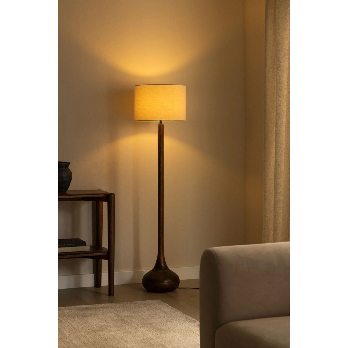 Lampa podłogowa z drewna mango Adelaide 160 cm