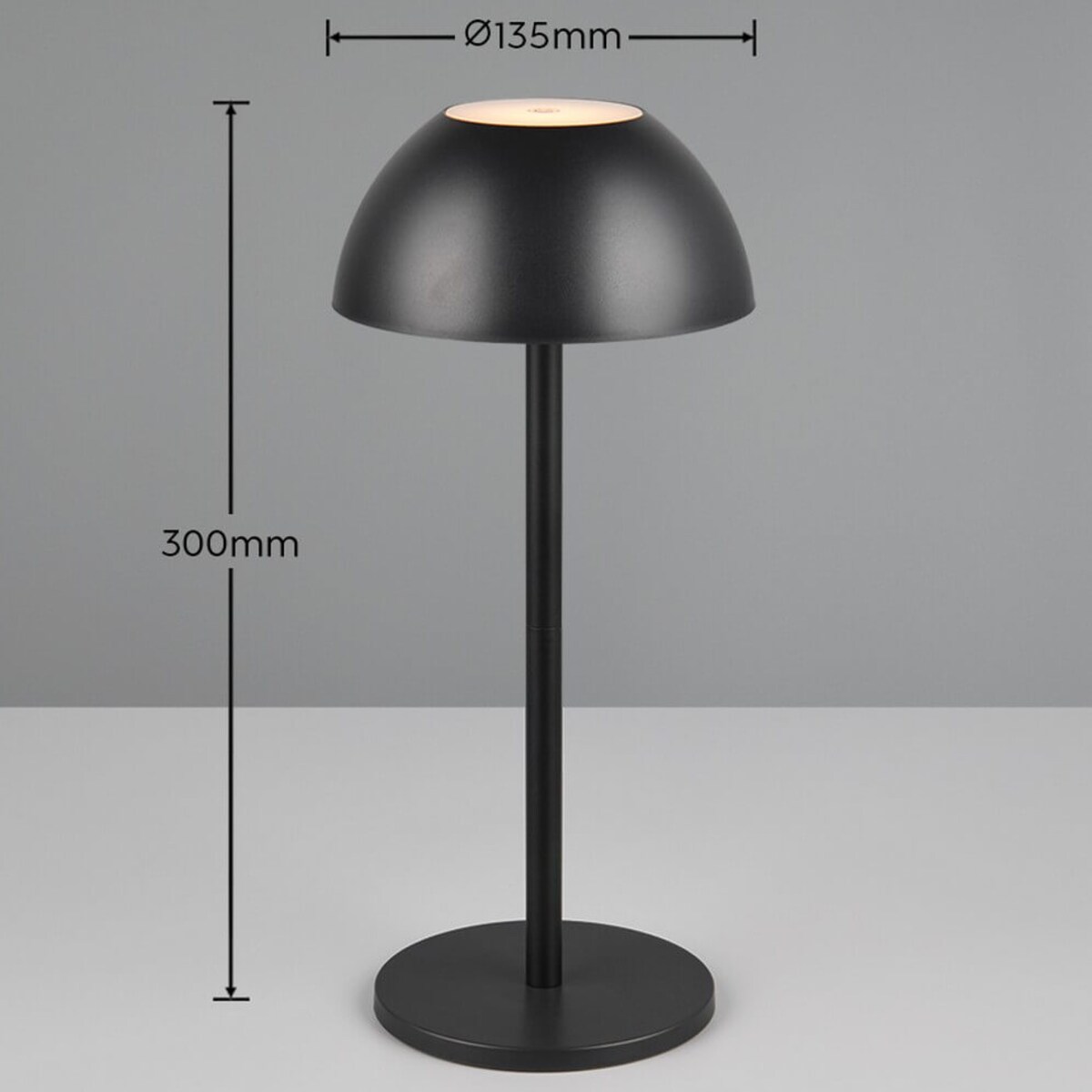 Metalowa lampa stołowa Ricardo R54106132 RL Light LED 2W 3000K IP54 czarna