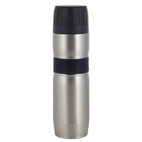 Stalowy termos Kubek termiczny na kawę z antypoślizgowym uchwytem 950ml 2 odcienie szarości KAMILLE
