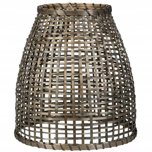 KLOSZ ABAŻUR DO LAMPY WISZĄCEJ SUFITOWEJ 30cm boho naturalny drewniany