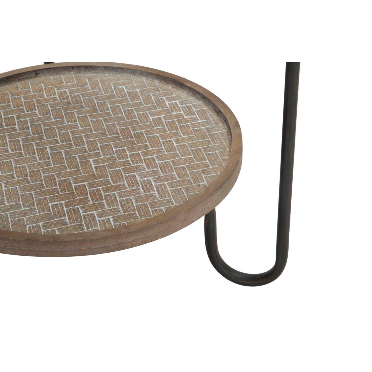 Stolik kawowy z półką, Ø 48 cm