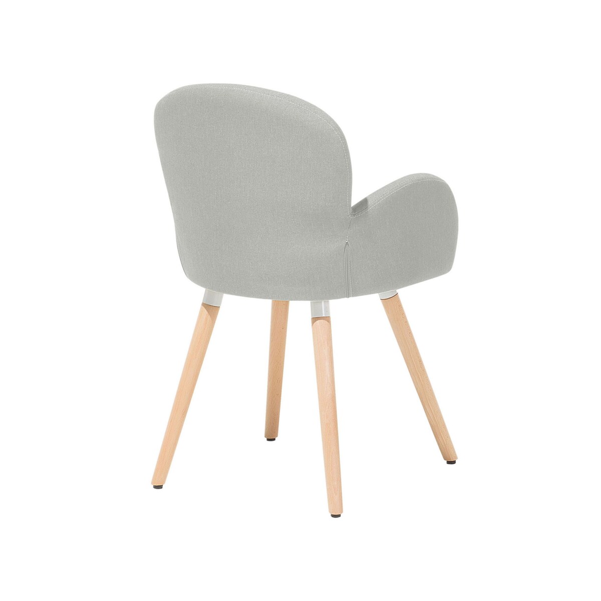 Zestaw 2 krzeseł do jadalni szary BROOKVILLE