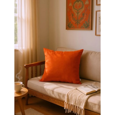 Pomarańczowa poduszka dekoracyjna 45x45 cm Solla jesienna