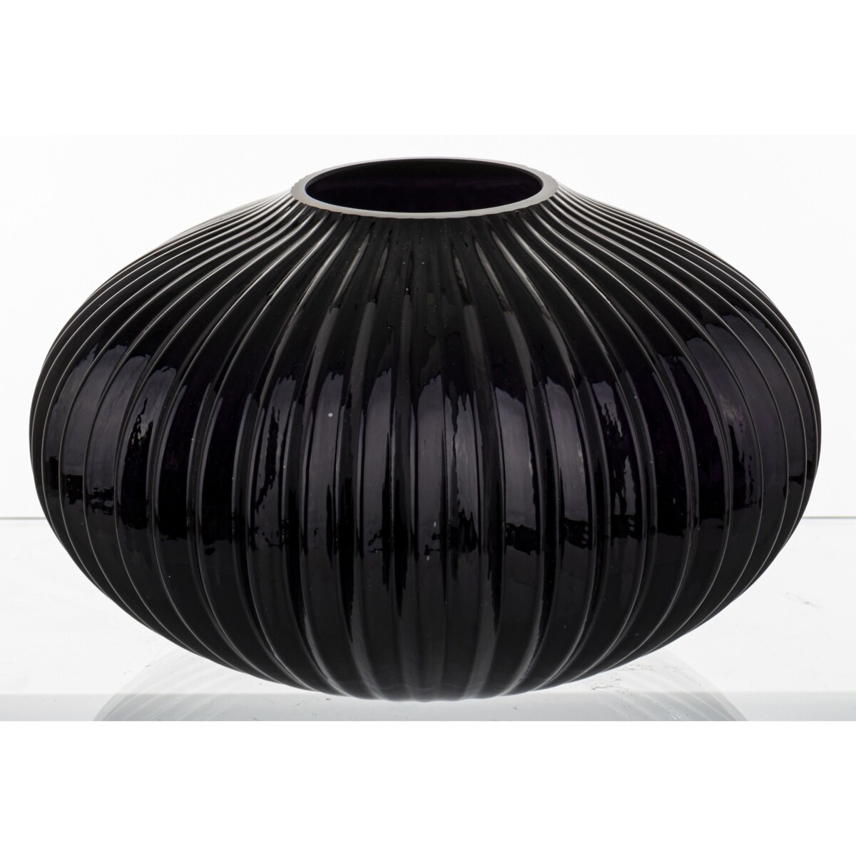Wazon szklany 16x24x24 cm prążkowany KADO