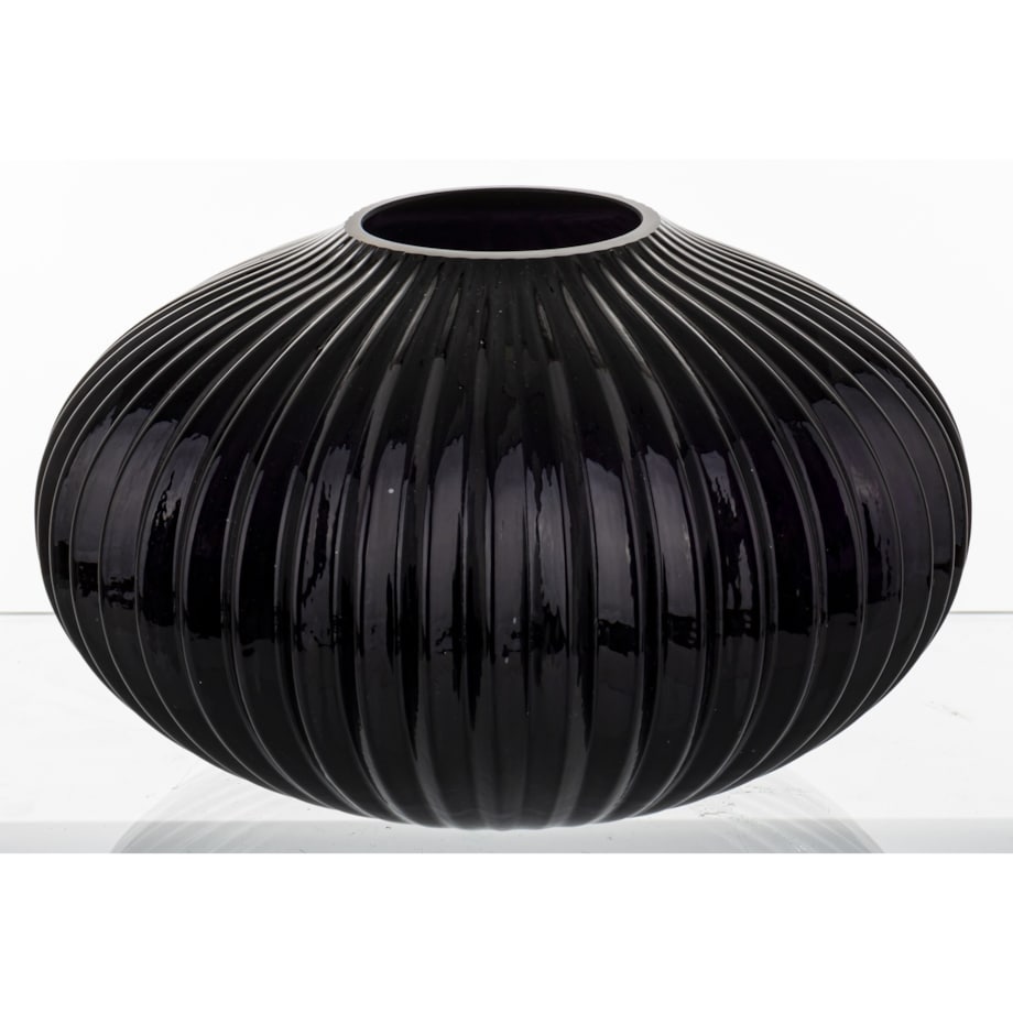 Wazon szklany 16x24x24 cm prążkowany KADO