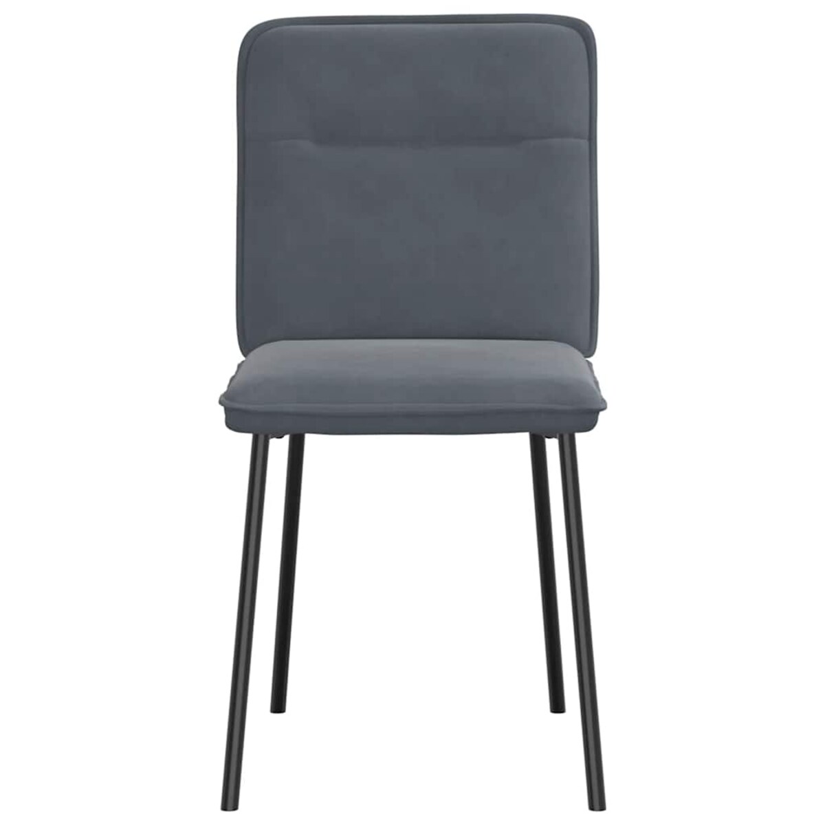 vidaXL krzesła stołowe, 2 szt., ciemnoszare, aksamitne
