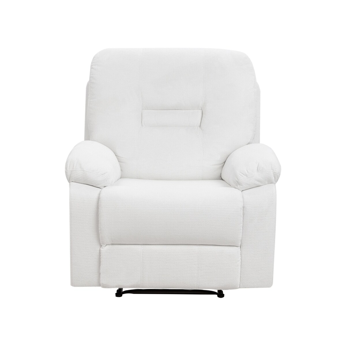 Komplet wypoczynkowy z manualną funkcją relaksu 6-osobowy biały BERGEN