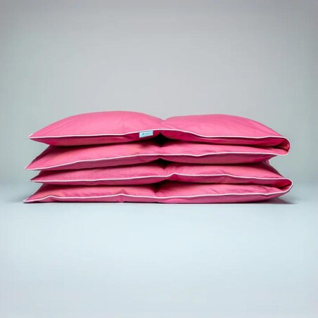 DAMSEN Kołdra PUCH i PIERZE (całoroczna) róż 160x200