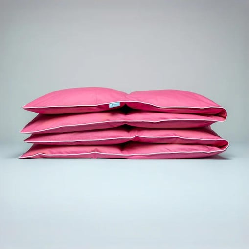 DAMSEN Kołdra PUCH i PIERZE (całoroczna) róż 160x200