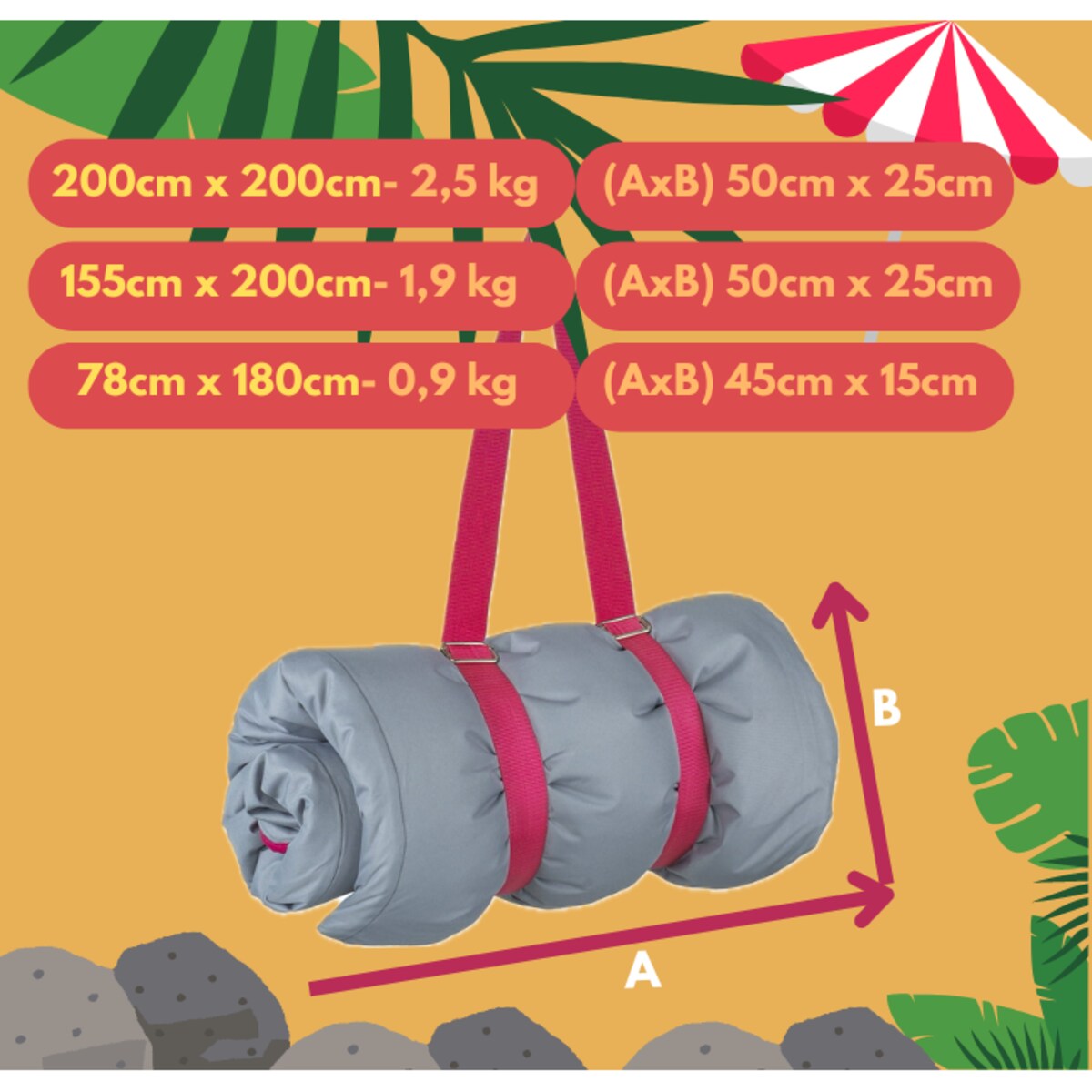 Mata na plażę 200x200 Marina