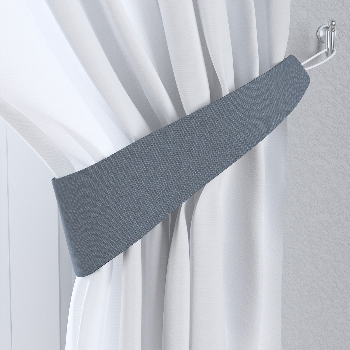 Podwiązka Victoria, granatowy, 12 x 70 cm, Blackout FR Premium