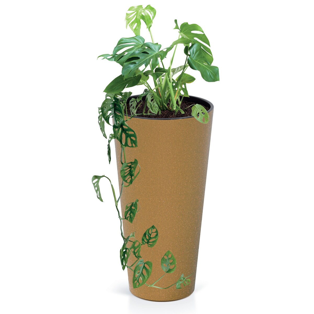 Donica Doniczka Ogrodowa 25 Cm Na Taras Do Ogrodu Domu Eco Wood Brązowa