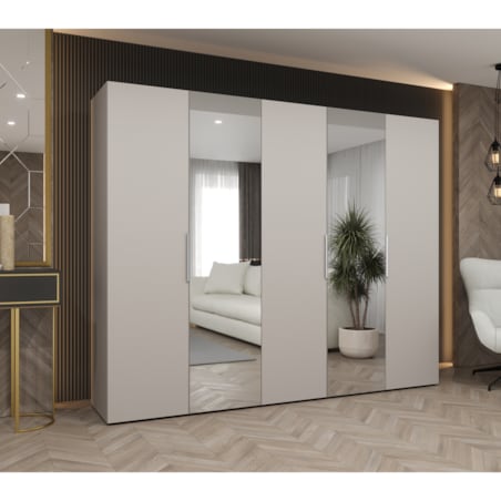 Szafa uchylna otwierana MARBELLA 2 250 wys. 202 cm Kaszmir + u. Kaszmir